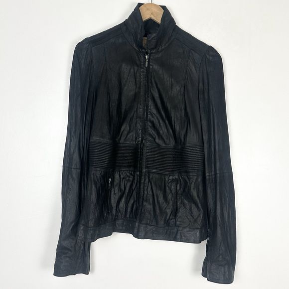 Alpinestars by Denise Focil Black Leather Moto  Jacket  Size M - Picture 1 of 14